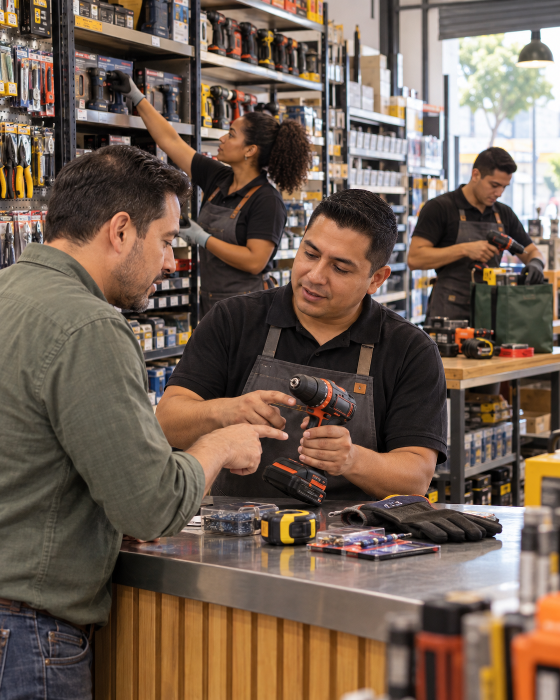 Operación de reparaciones e inventario